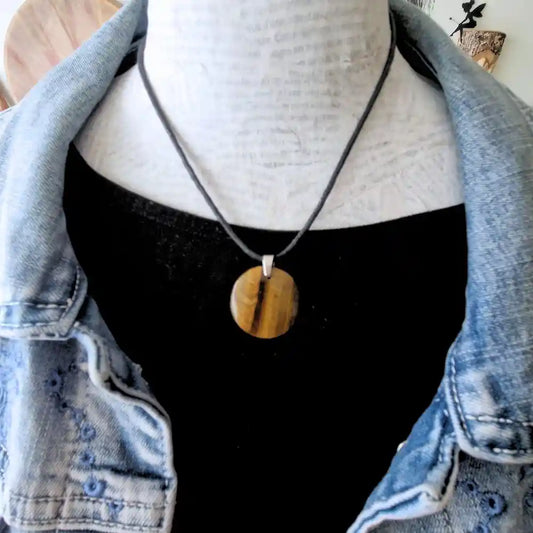 Pendentif Oeil de Tigre – Force & Protection