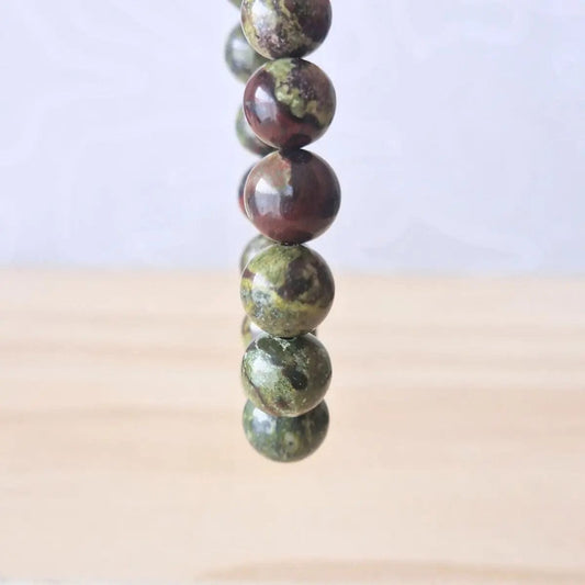 Bracelet Jaspe Sang de Dragon 8mm - MyRielle Lithothérapie