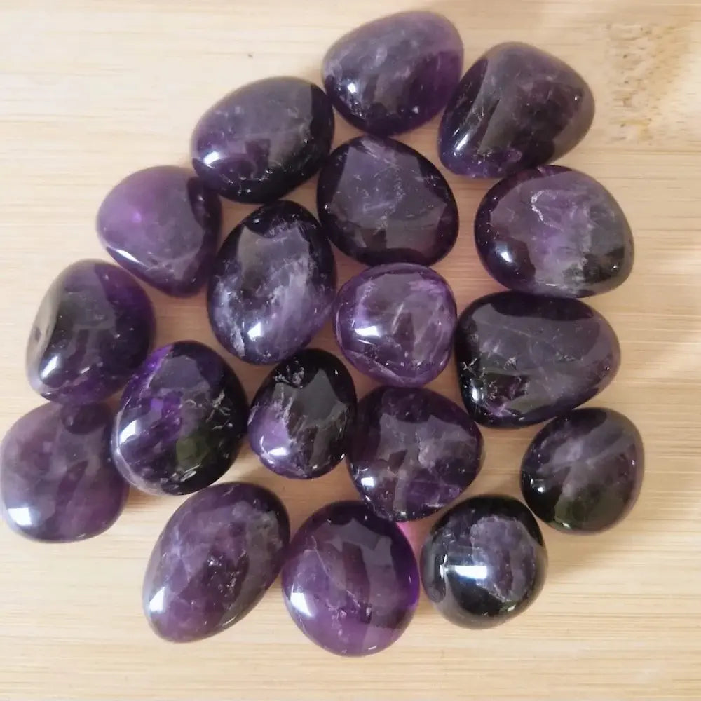 pierre roulée améhyste brésil naturelle