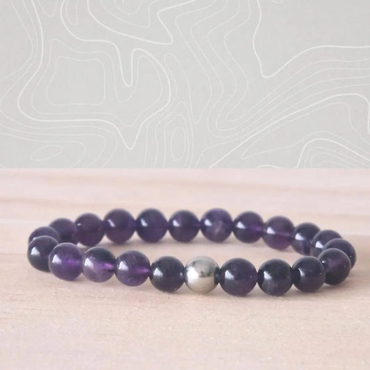 Bracelet Améthyste Uruguay - MyRielle Lithothérapie