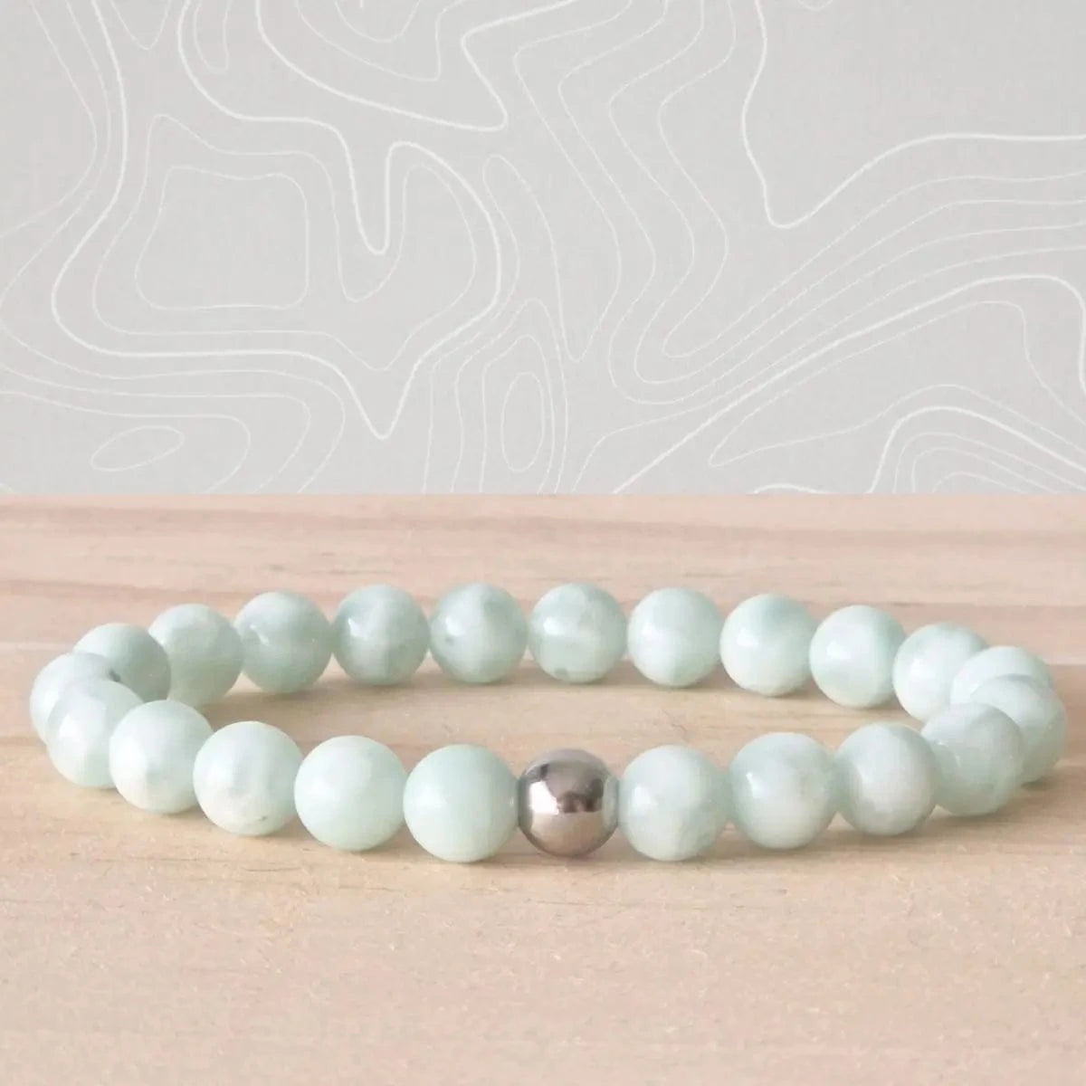 Bracelet Angelite verte 8mm