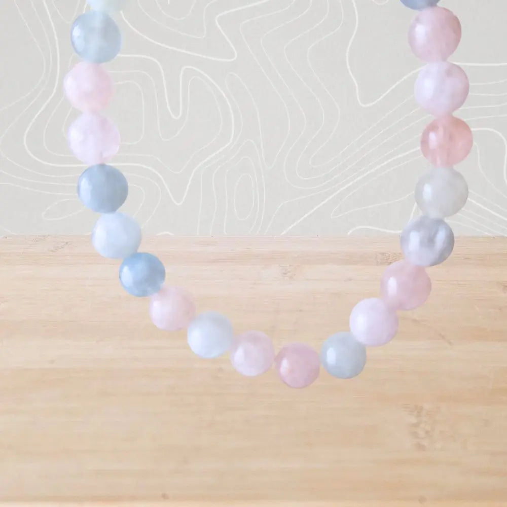 bracelet beryl perles 6mm en pierres naturelles