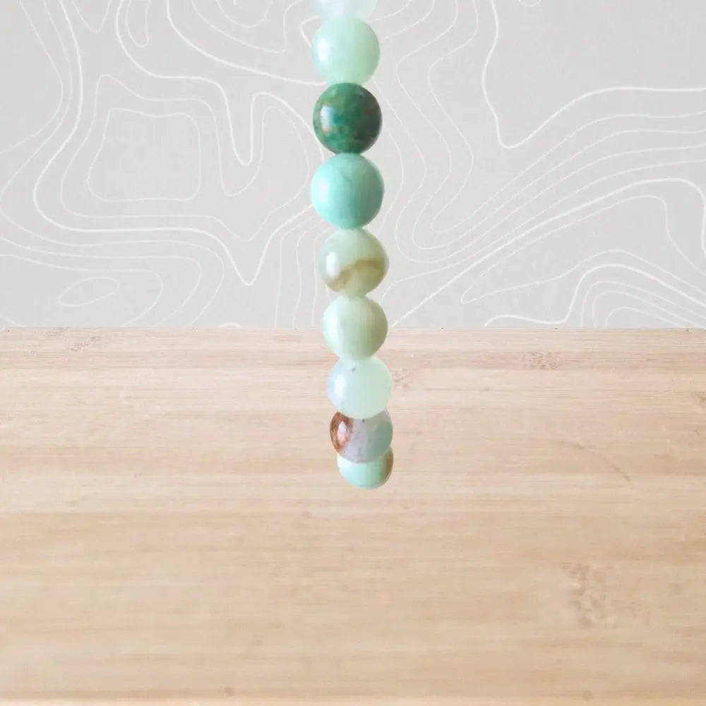 bracelet chrysoprase perles 6mm en pierres naturelles