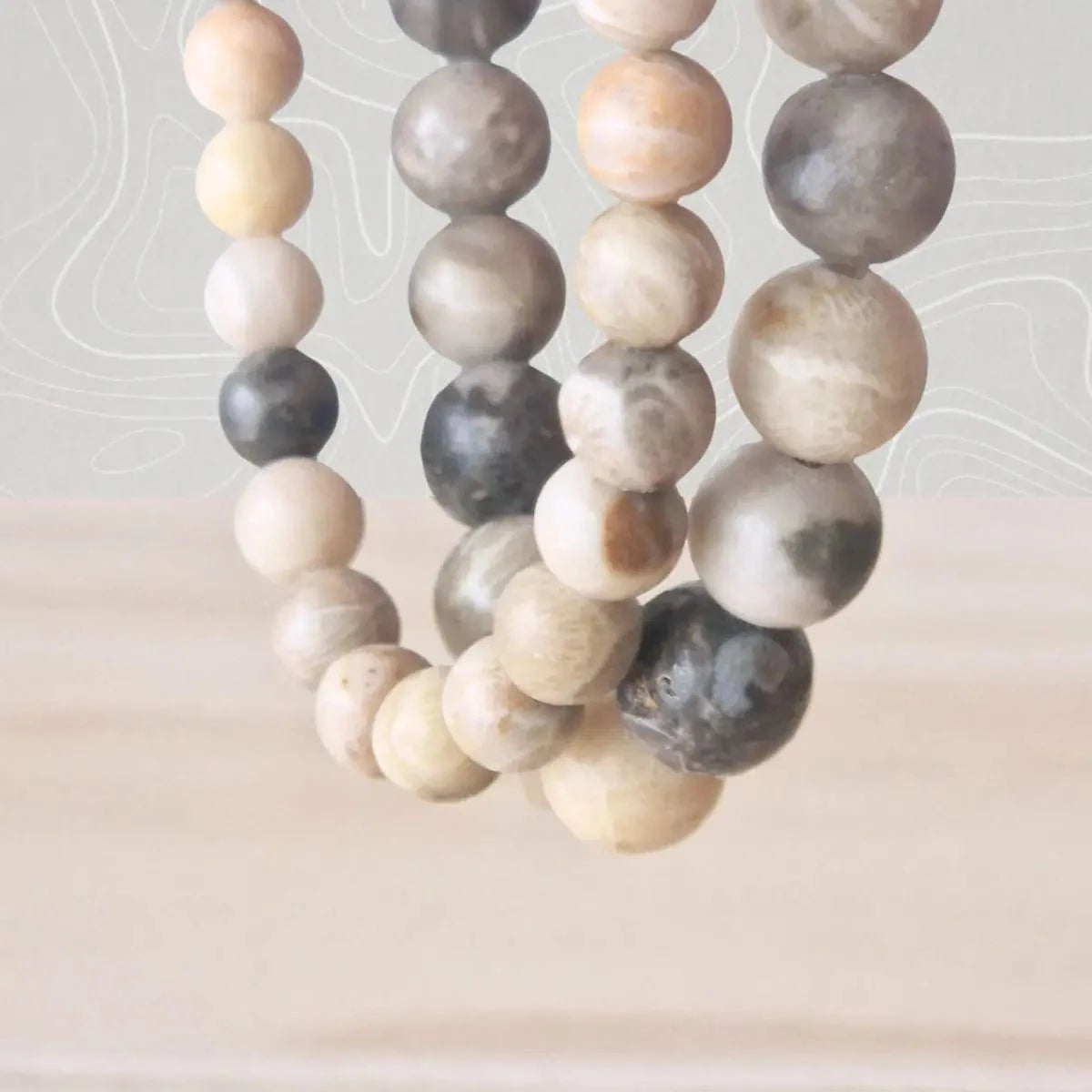 Bracelet Corail Fossile - MyRielle Lithothérapie