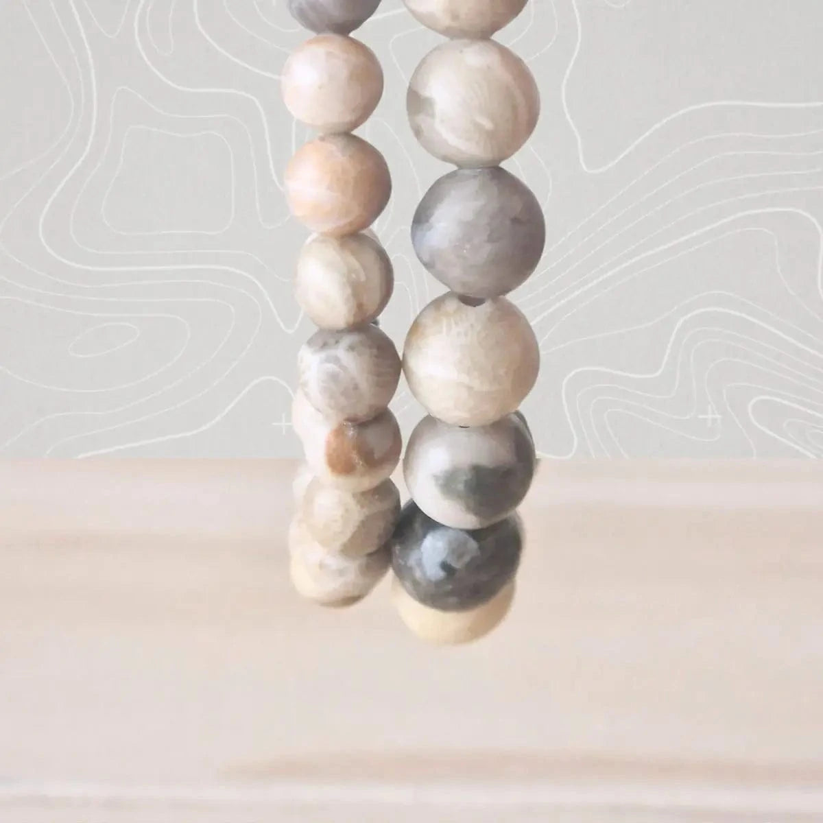 Bracelet Corail Fossile - MyRielle Lithothérapie