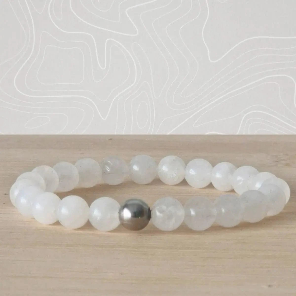 Bracelet Jade Blanc 8mm