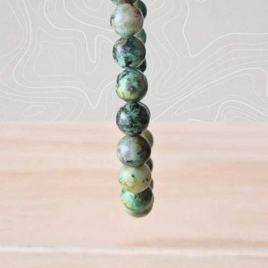 Bracelet Jaspe Africain 6mm - MyRielle Lithothérapie