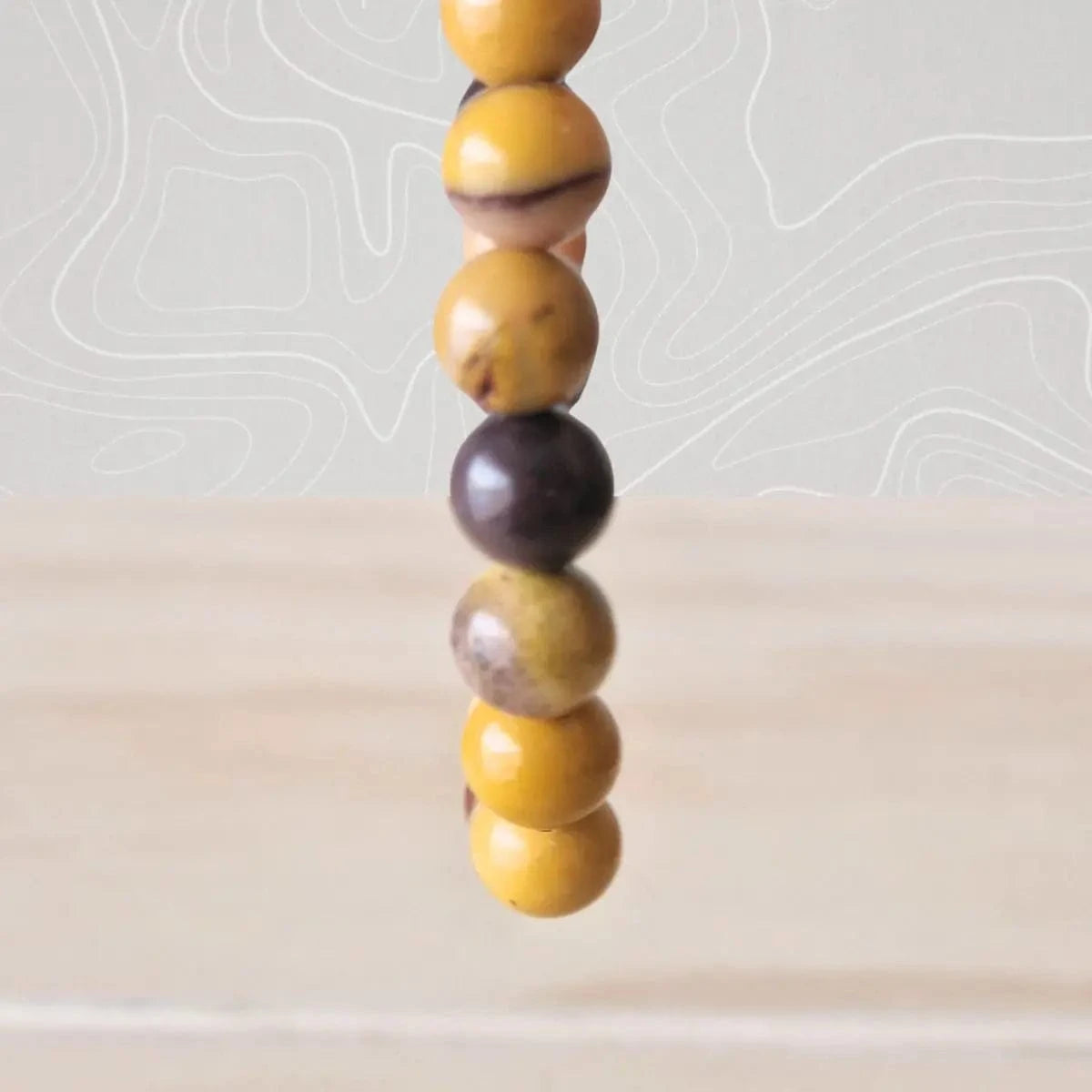 bracelet jaspe mokaite 6mm