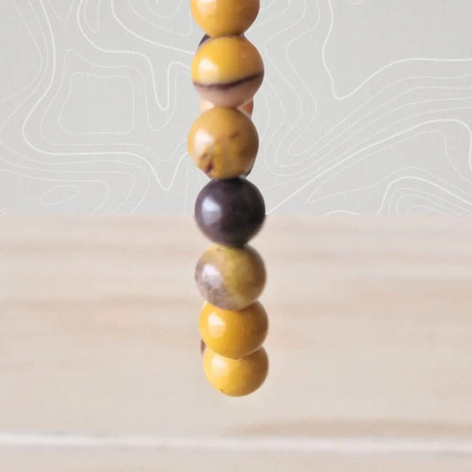 bracelet jaspe mokaite 6mm