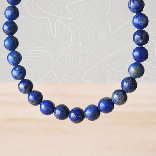 bracelet lapis lazuli 6mm