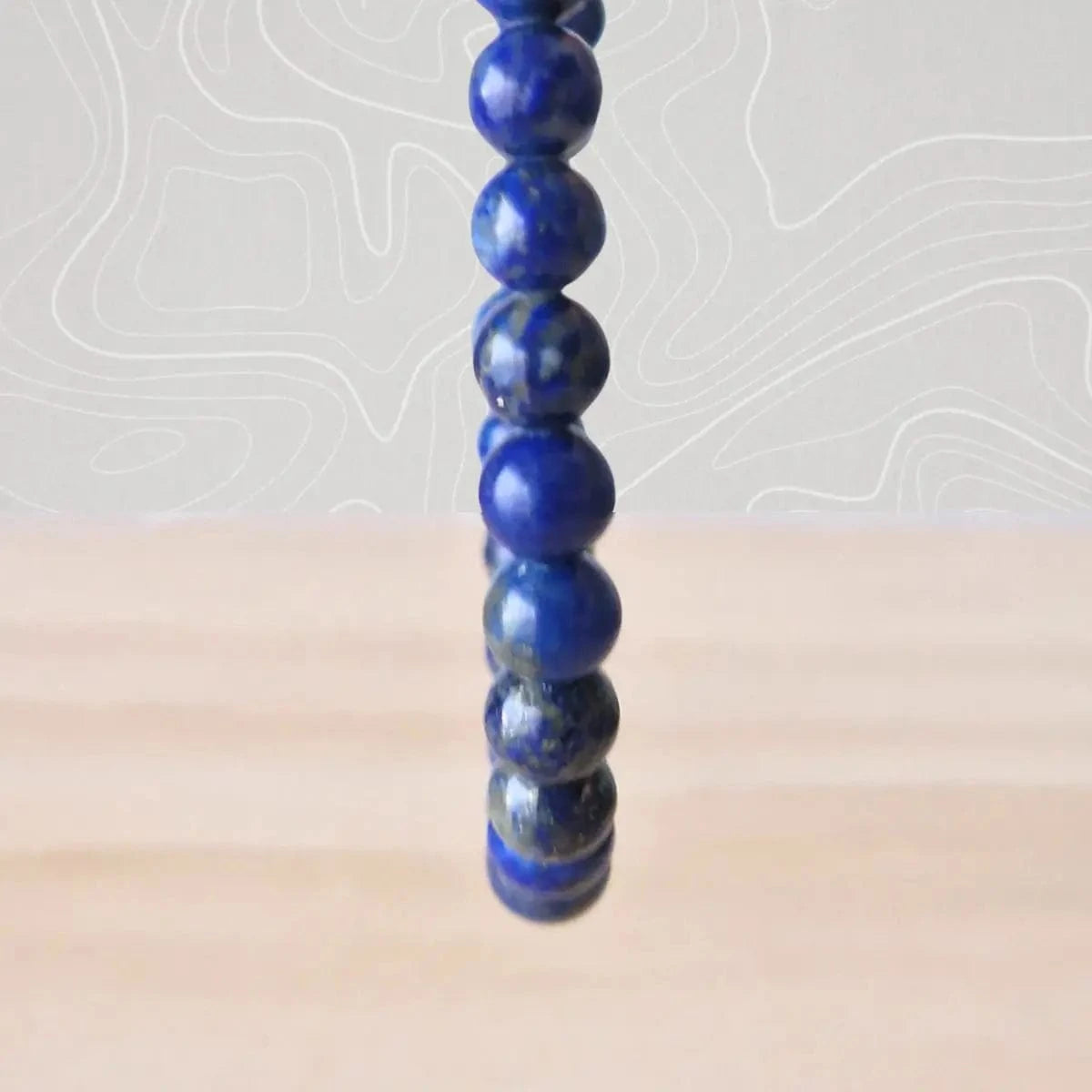 bracelet lapis lazuli 6mm