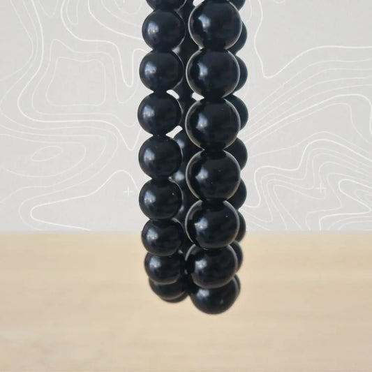 Bracelet Obsidienne Noire – Ancrage & Protection Énergétique