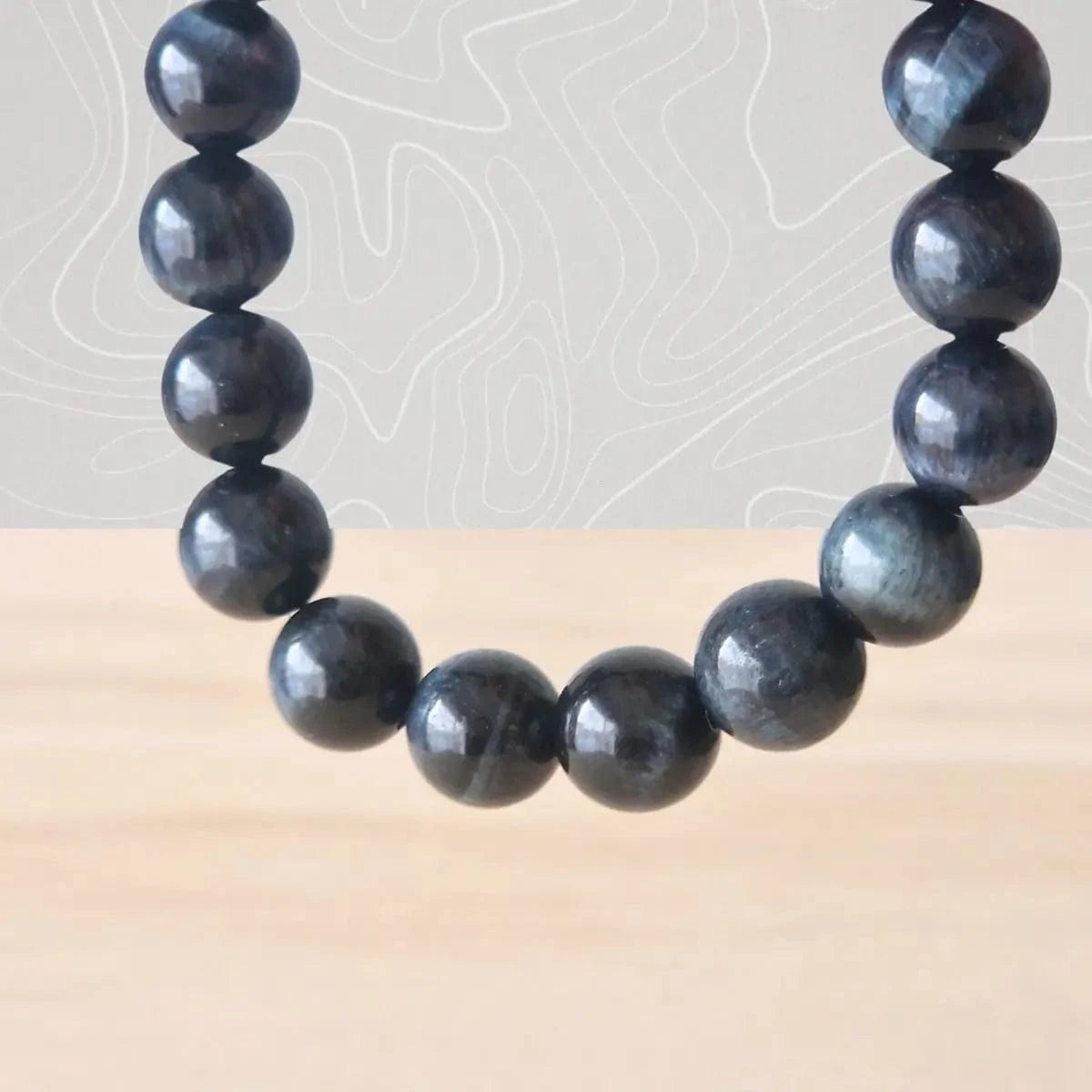 Bracelet œil de faucon 8 mm - MyRielle Lithothérapie