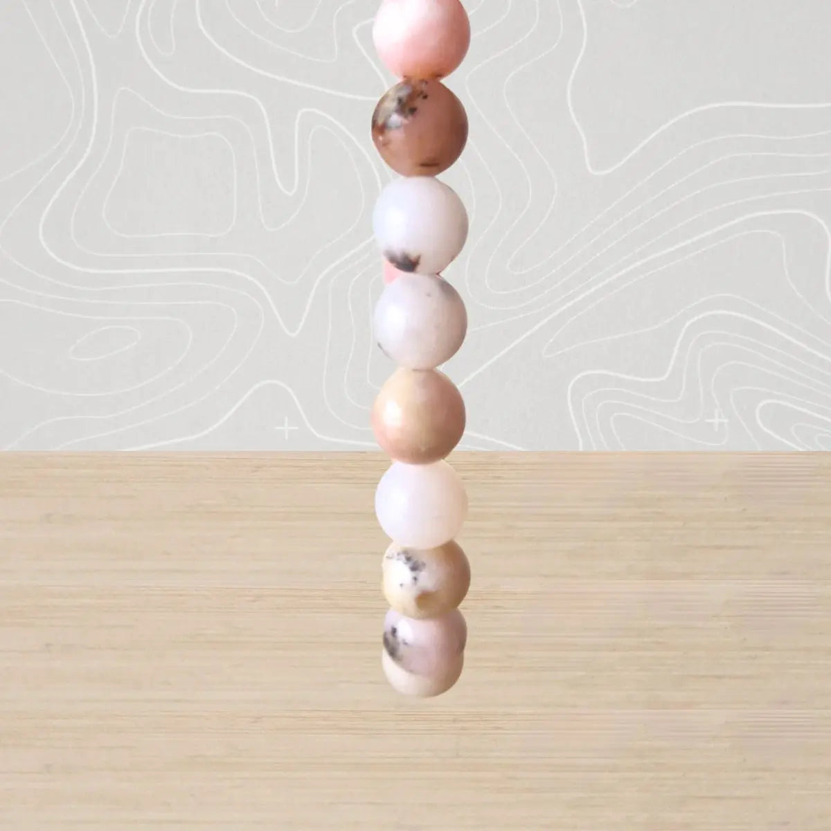 bracelet opale rose andes 6mm zoom