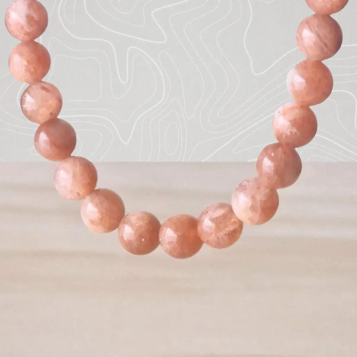 Bracelet pierre de soleil 6 mm, pierre naturelle garantie