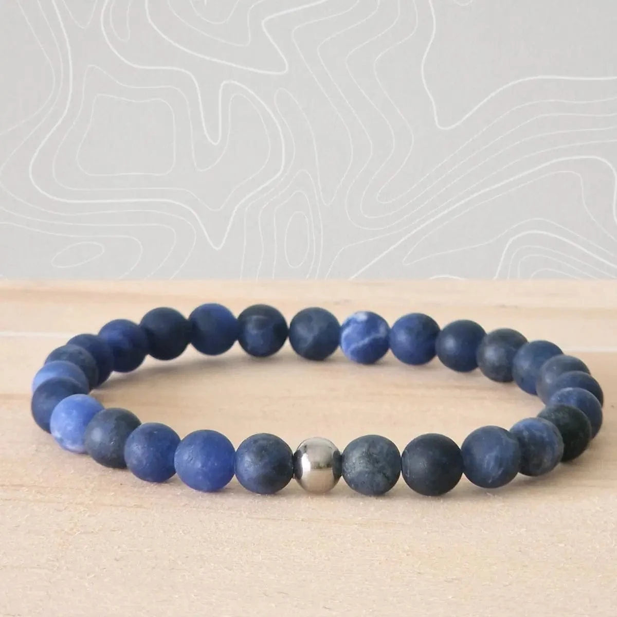 Bracelet Sodalite pierre naturelle 6mm mat