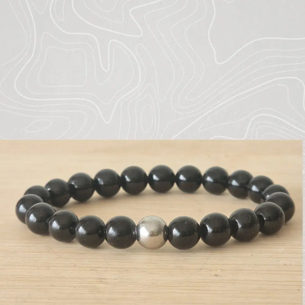 bracelet tourmaline noire 8mm myrielle lithothérapie