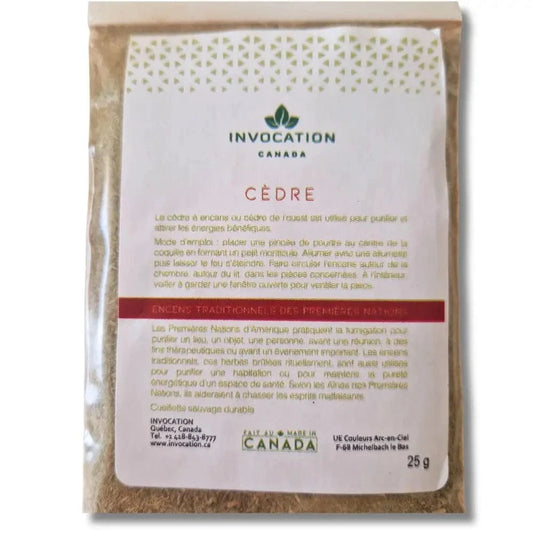 25g Poudre encens cèdre canadien - Invocation