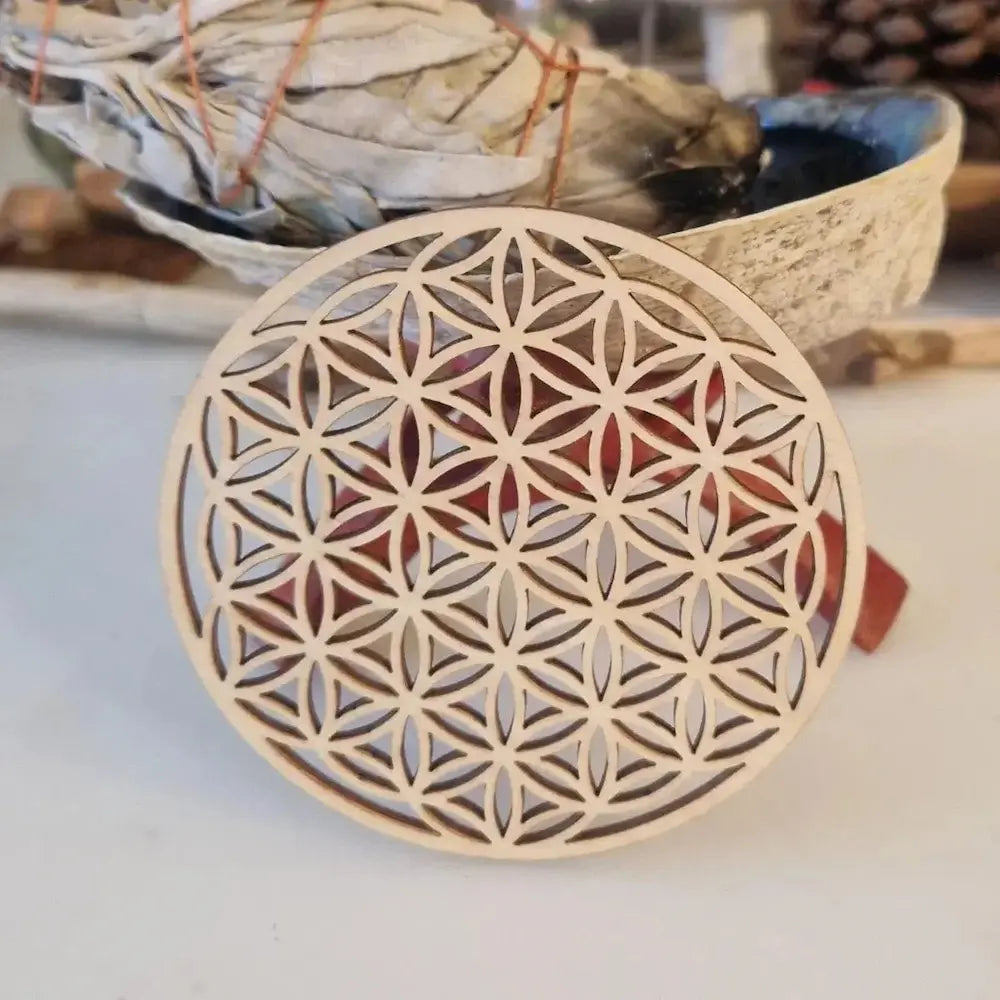 Fleur de vie en bois 10cm