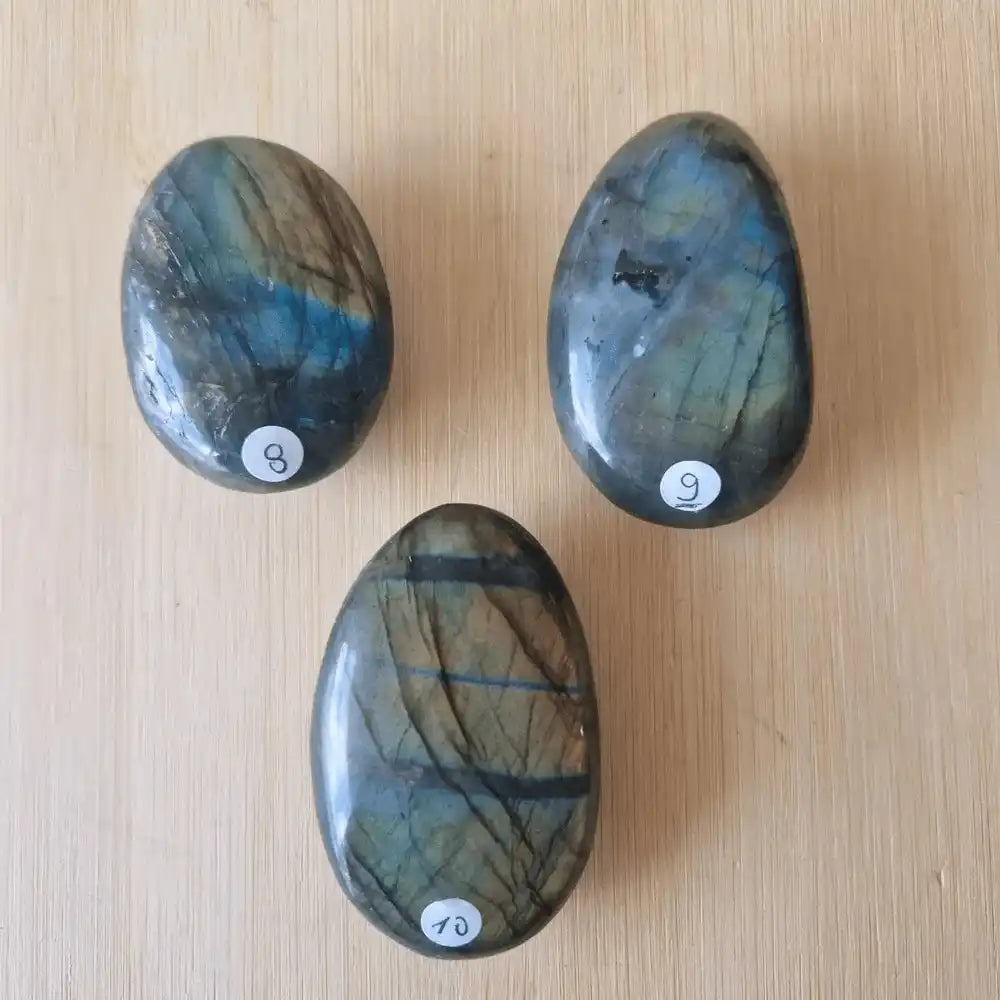 Galets labradorite au choix 8 9 10 (vidéo dispo)