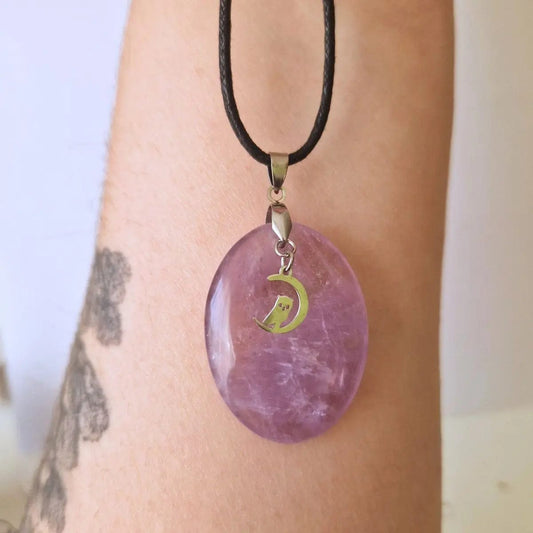 Pendentif Améthyste - Charms Hibou