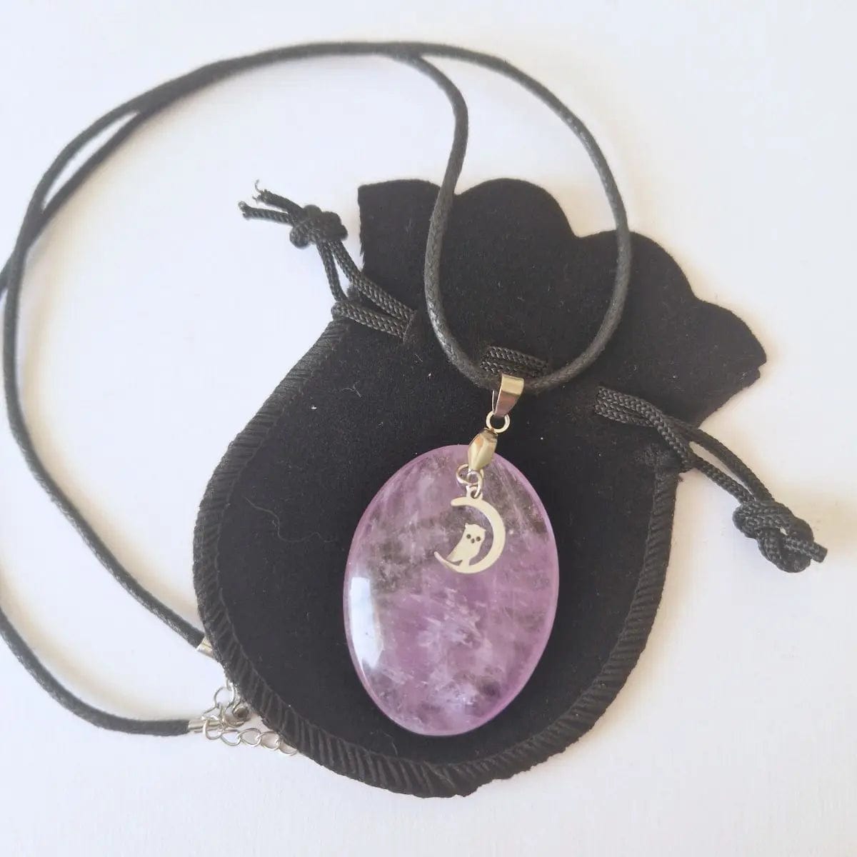 Pendentif Améthyste - Charms Hibou
