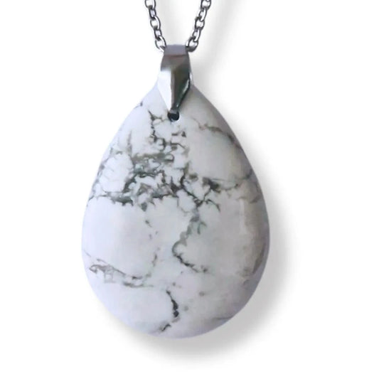 Pendentif cabochon Howlite