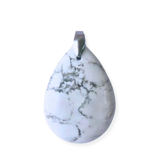 Pendentif cabochon Howlite
