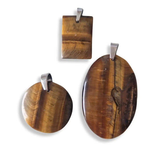 Pendentif cabochon Œil de Tigre