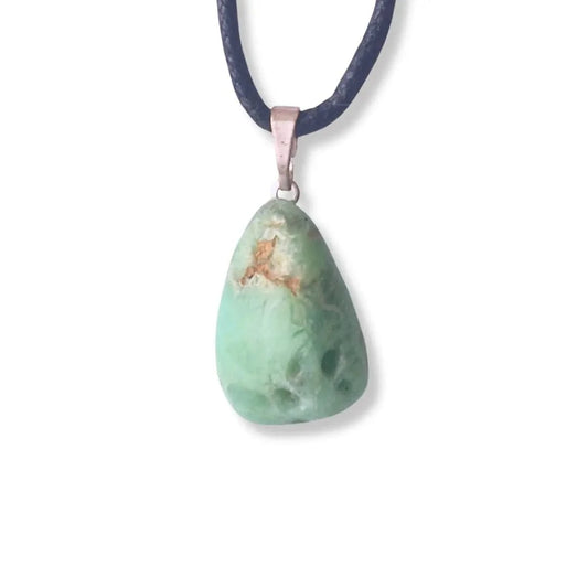 pendentif chrysoprase pierre roulée