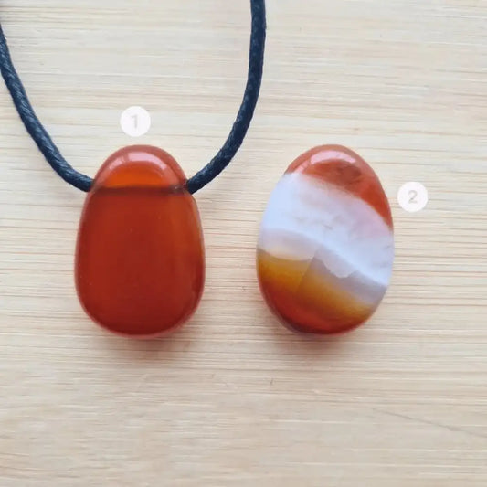 pendentif cornaline pierre percée choix