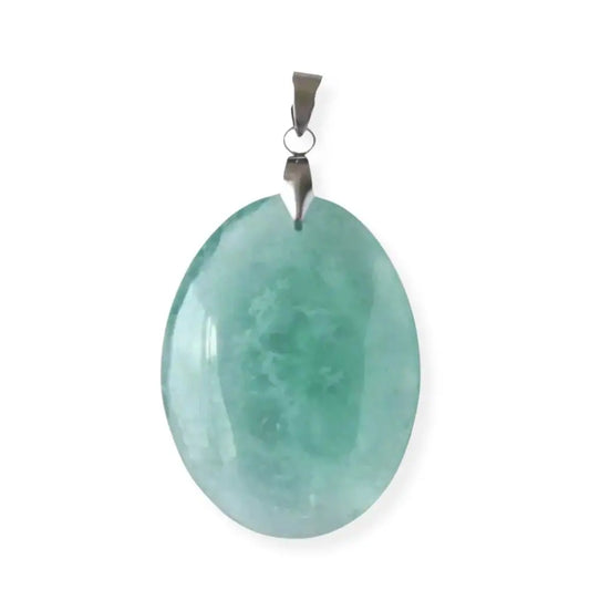 Pendentif Fluorite qualité AA - forme ovale