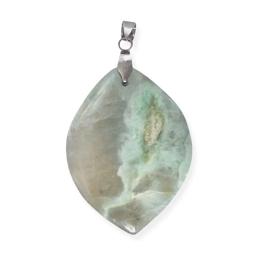 Pendentif Garniérite forme libre
