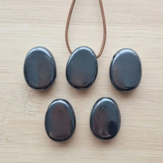 pendentif hématite pierre percée choix