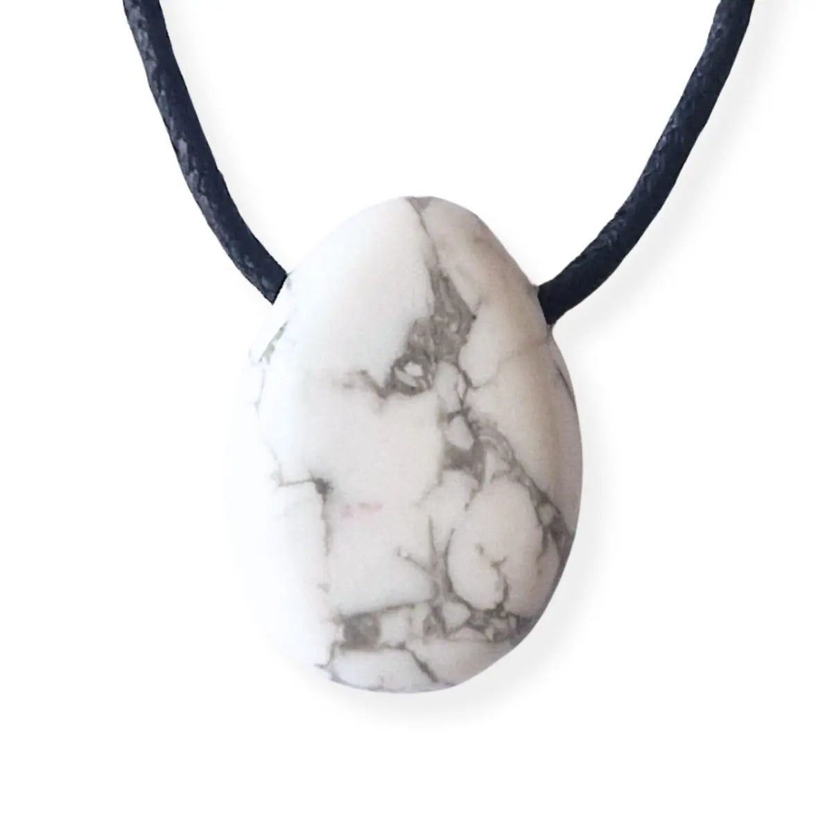 pendentif howlite pierre percee