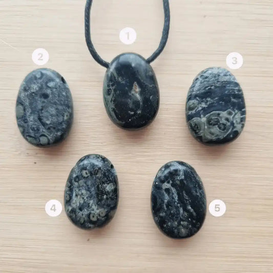 pendentif jaspe kambaba pierre percée choix