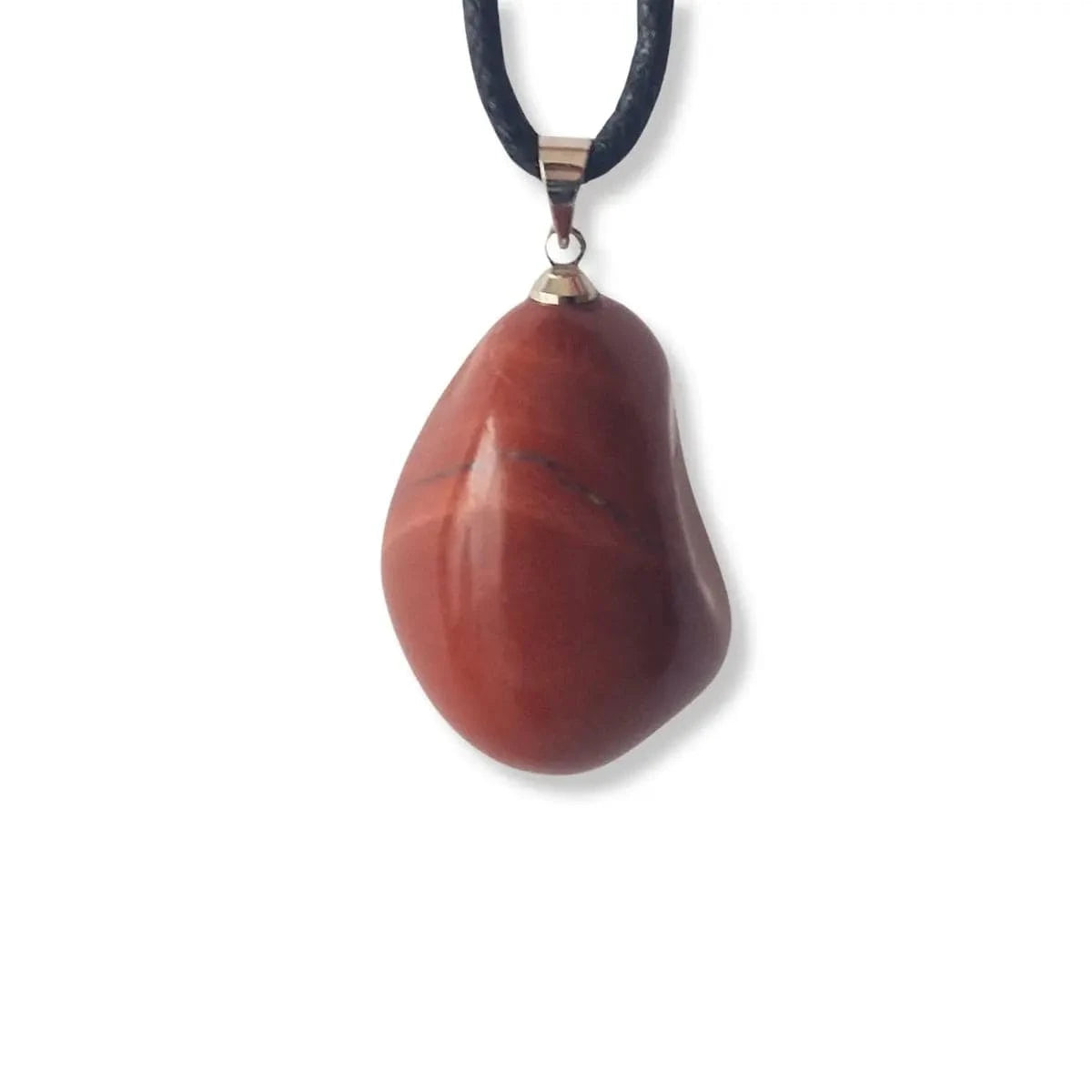 Pendentif Jaspe Rouge - pierre roulée MyRielle - Lithothérapie