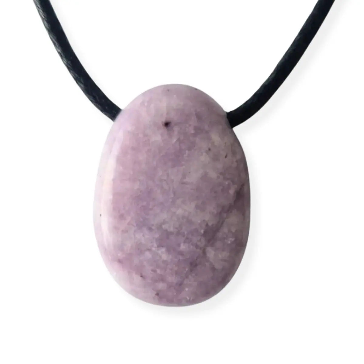 pendentif lépidolite pierre percée