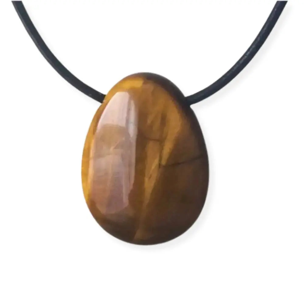 pendentif oeil tigre pierre percee protection