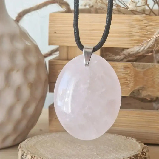 pendentif quartz rose qualité A