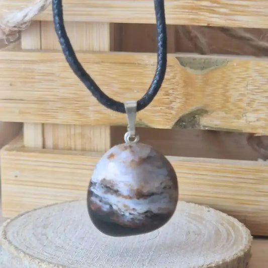pendentif sardonyx pierre roulée