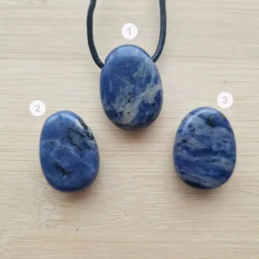 pendentif sodalite pierre percée choix