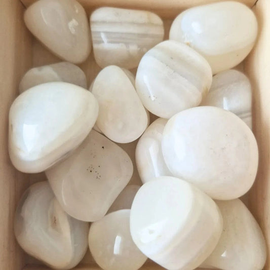 Pierre Roulée Agate Blanche