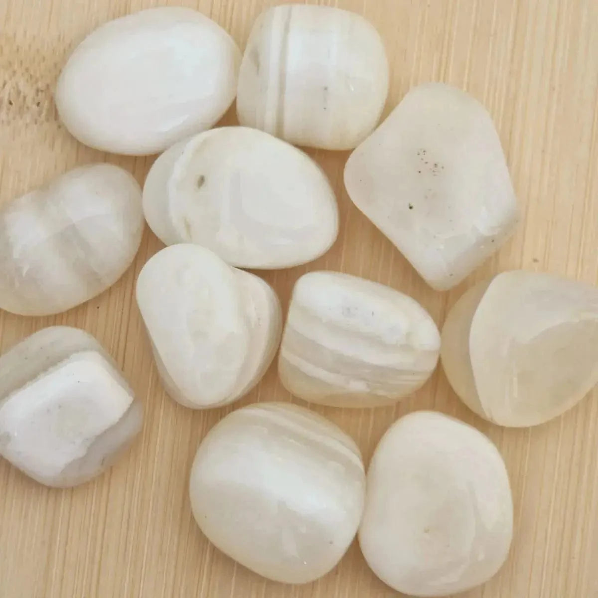 Pierre Roulée Agate Blanche