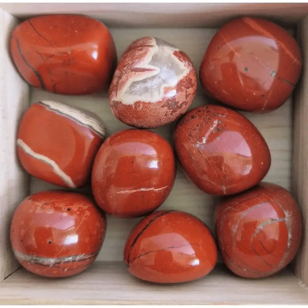 Pierre roulée jaspe rouge