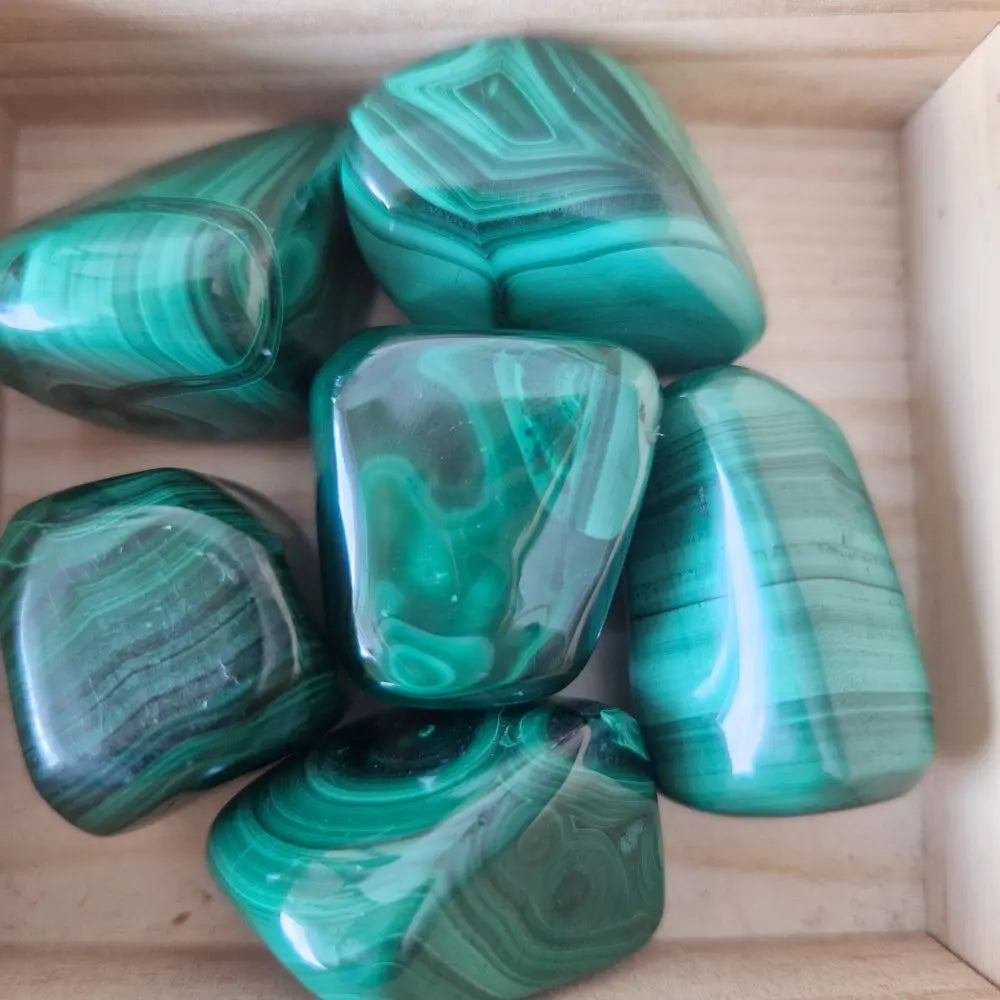 pierre roulée malachite qualité A - afrique