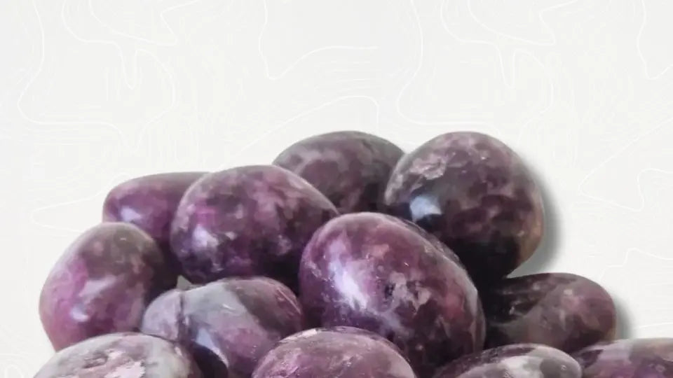 Lépidolite pierre roulée qualité AA