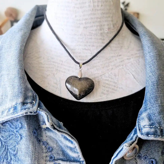 Pendentif Obsidienne Dorée - Votre Allié en Lithothérapie