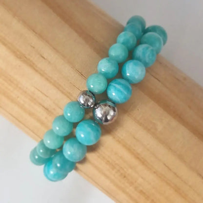 Bracelet Amazonite Naturelle Pérou – Communication Authentique