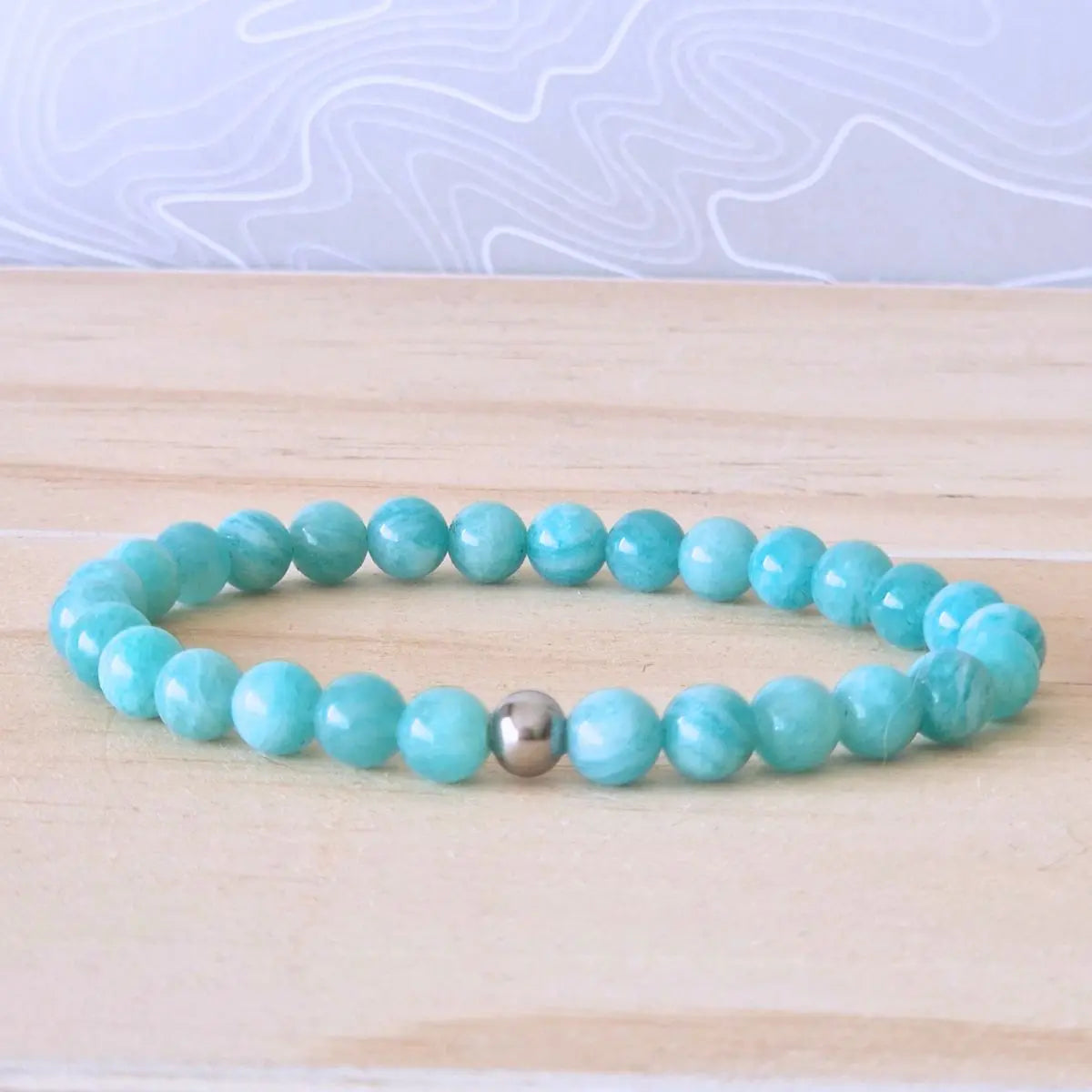 bracelet amazonite pérou - MyRielle Lithothérapie